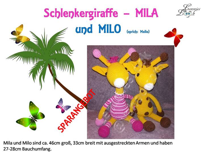 Schlenkergiraffe Mila und Milo - Sparangebot