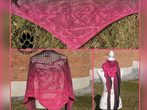 Anleitung Motivtuch Rose