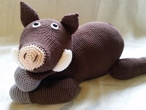 Häkelanleitung "Wildschwein Gregor Grunz"