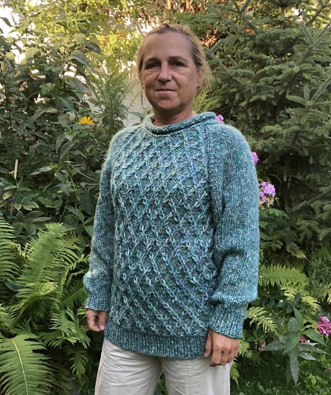 Kuschelpulli "Ocean" - sooo weich und kuschelig! Gr.40