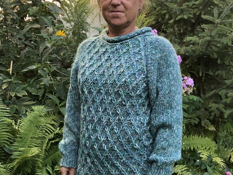 Kuschelpulli "Ocean" - sooo weich und kuschelig! Gr.40