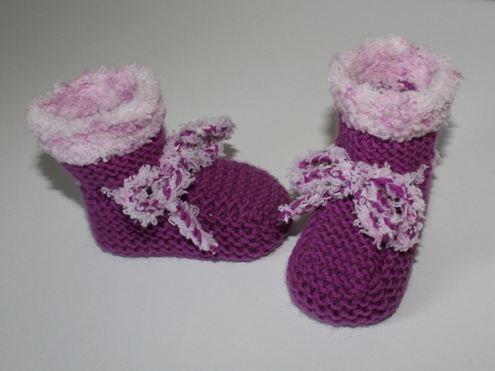 Strickanleitung Babyschuhe, Baby-Booties, Sohlenlänge ca. 9 cm