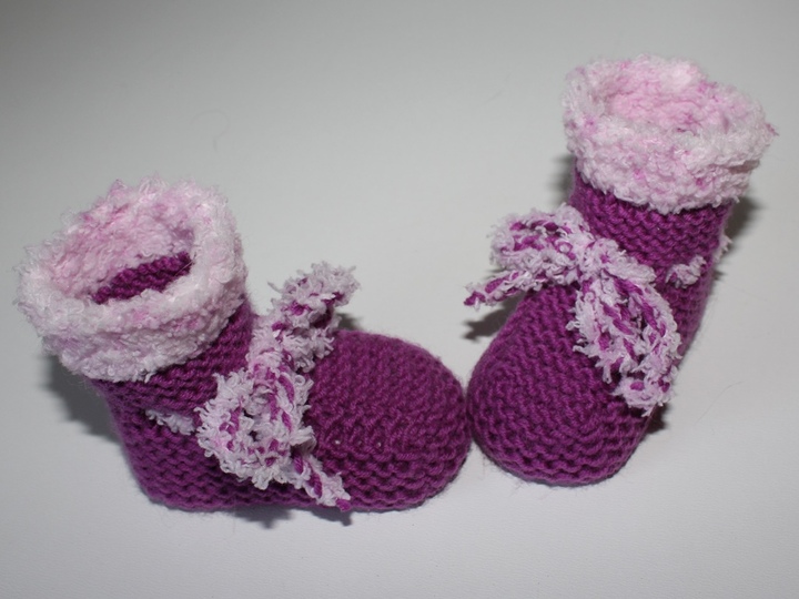 Strickanleitung Babyschuhe, Baby-Booties, Sohlenlänge ca. 9 cm