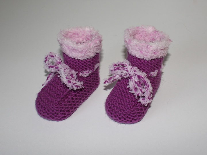 Strickanleitung Babyschuhe, Baby-Booties, Sohlenlänge ca. 9 cm