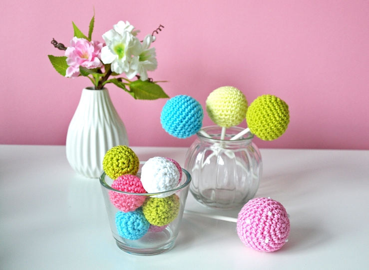 Häkelanleitung Cakepops, Minipralinen - PDF Datei