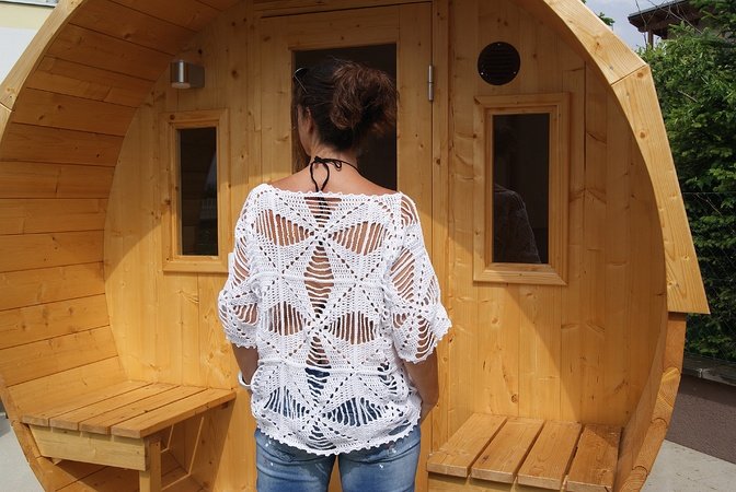 Netzshirt Hakeln Oversize Shirt Hakeln