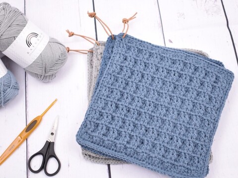 Pannenlappen in wafelpatroon 8/4