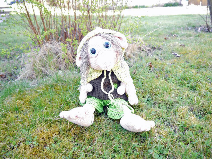 Waldkobold Waldemar zum Häkeln - XXL