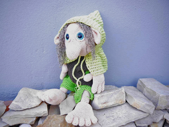 Waldkobold Waldemar zum Häkeln - XXL