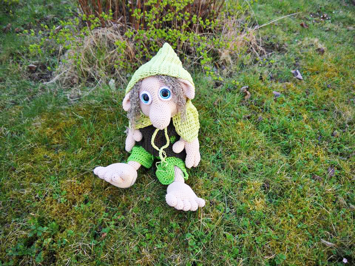 Waldkobold Waldemar zum Häkeln - XXL