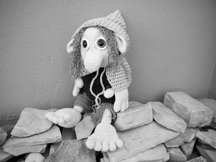 Waldkobold Waldemar zum Häkeln - XXL