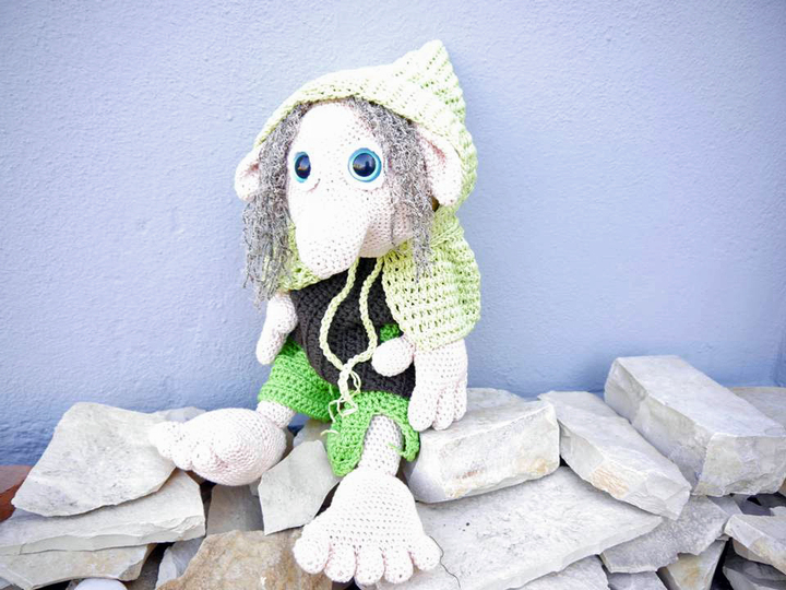 Waldkobold Waldemar zum Häkeln - XXL