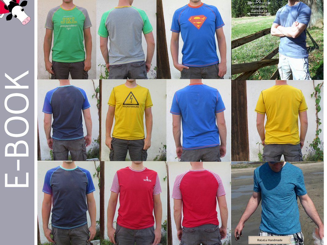 Herren "SUPER-BASICS" Gr. XS-4XL Baukasten - Schnittmuster A4 A0 Beamer - Bild 2