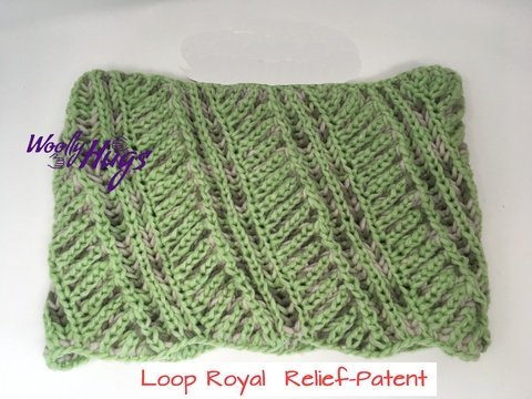 Loop Royal - Relief-Patent - mit 2 Knäuel Woolly Hugs SHEEP