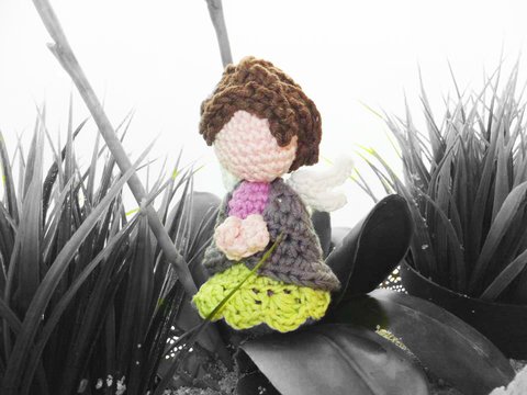 Engel Figur - betend - zum Häkeln