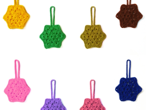 Crochet star hanging pattern PDF english-deutsch-dutch