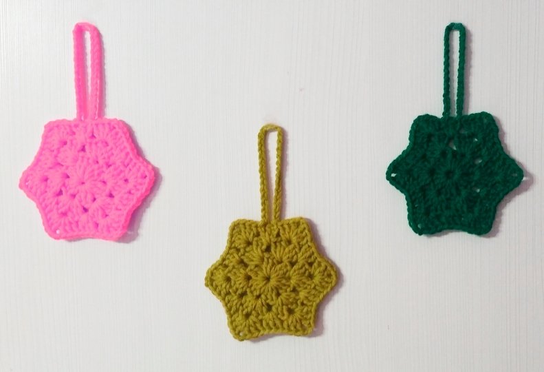 Häkelanleitung Stern hängenden PDF english-deutsch-dutch