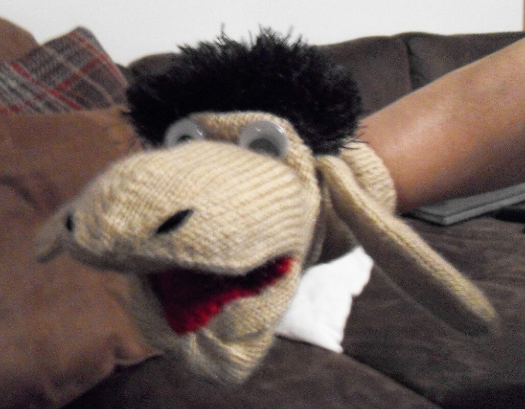 Schaf Handpuppe