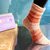 Socken "Clementine" mit Sockenstrickkurs und Tabelle