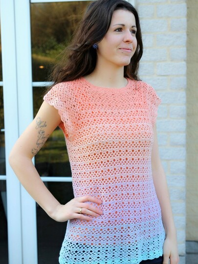 crochet pattern shirt "Marie"
