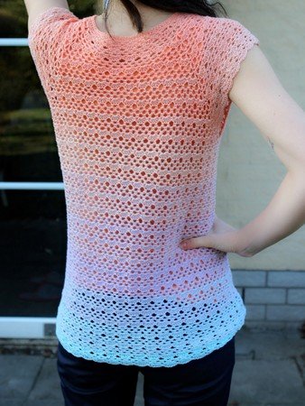 crochet pattern shirt "Mary", suitable for beginners