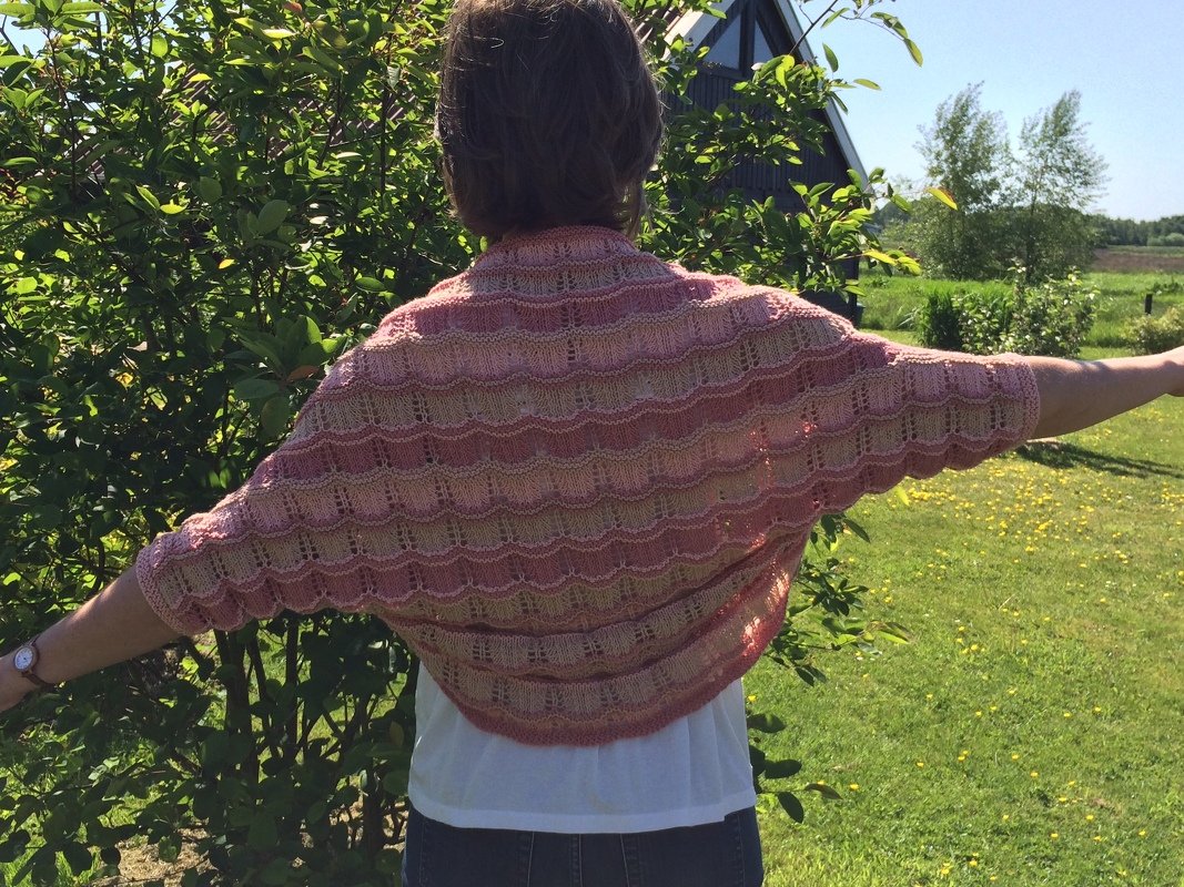 Strickanleitung für Ärmelschal "Sweet Candys" - Bild 4