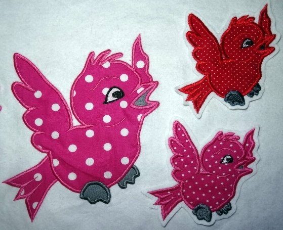 Stickdatei frecher Spatz Vogel - Bild 4