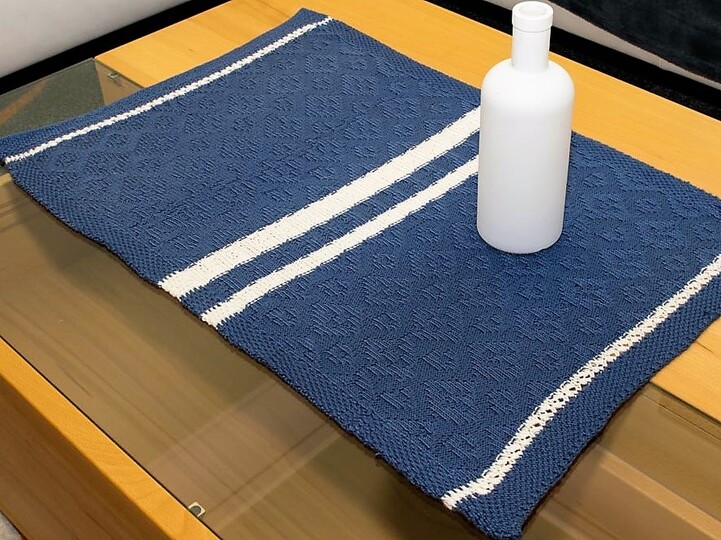 Strickanleitung_    Tischläufer-Raute