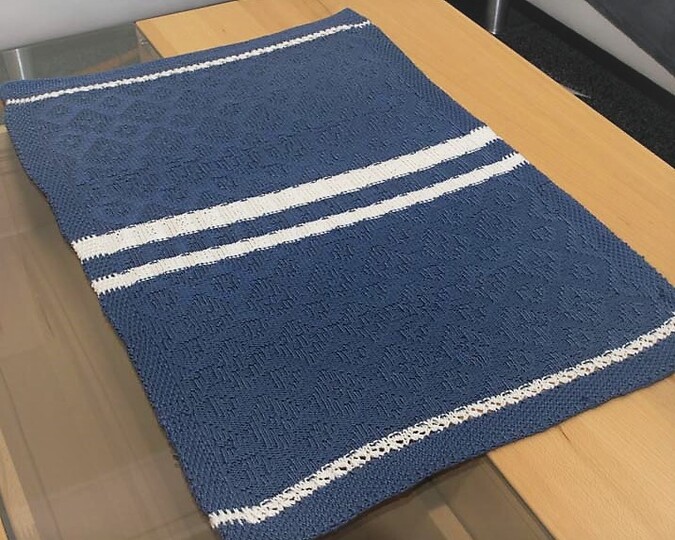 Strickanleitung_    Tischläufer-Raute