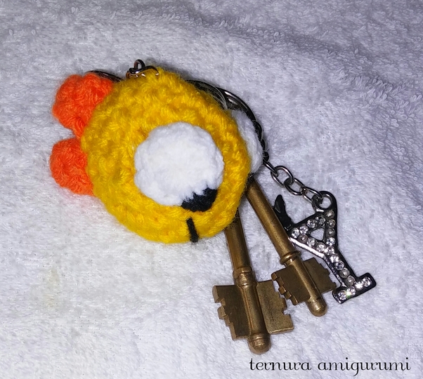 Häkelanleitung  Fisch Schlüsselanhänger PDF english-deutsch-dutch Ternura Amigurumi