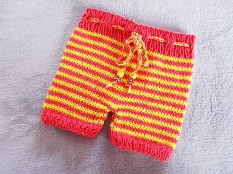 Ringelhose für Teddys + Puppen 40 cm - Strickanleitung