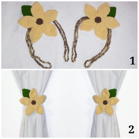 crochet pattern curtain bra flower PDF english-deutsch-dutch Ternura Amigurumi