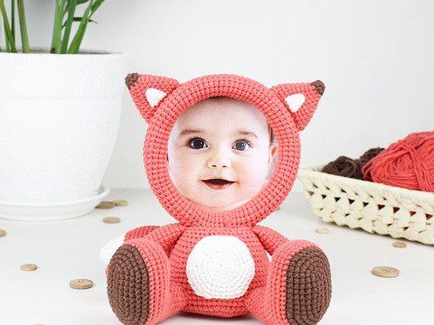 Häkelanleitung “Bilderrahmen Fuchs”