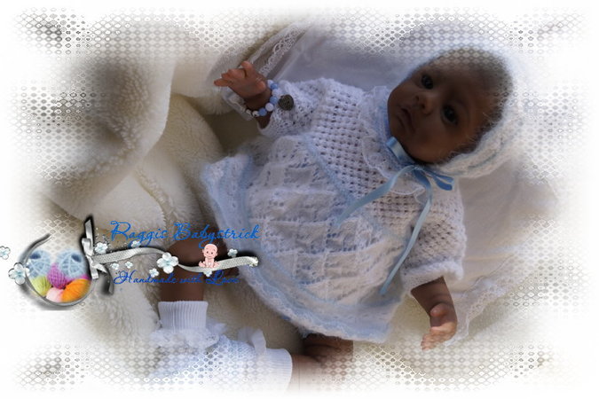 Strickanleitung für Baby's u. Reborns Modell Aurora Gr. 48 - 50 4-teilig