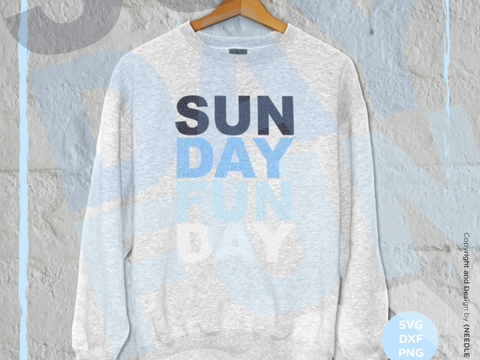 Plotterdatei Sunday Funday