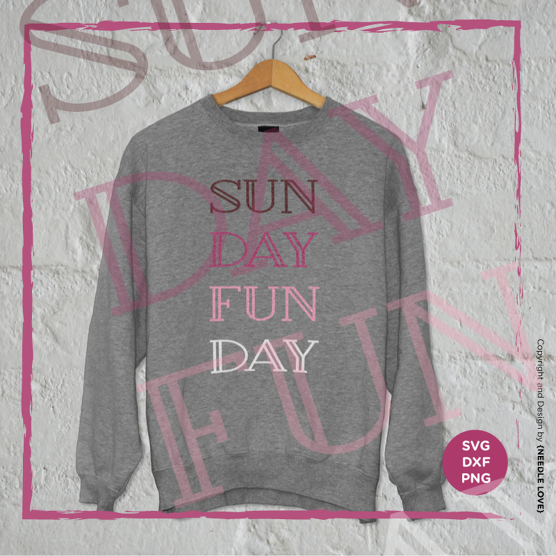 Plotterdatei Sunday Funday