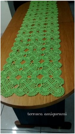 Table runner crochet pattern PDF english-deutsch-dutch ternura amigurumi
