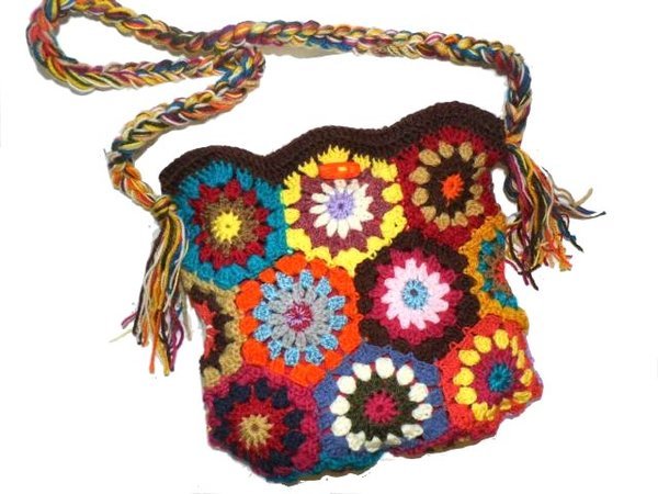crochet Pattern *UpcYcleD RetrO HiPPie BAG* US-english bagpattern