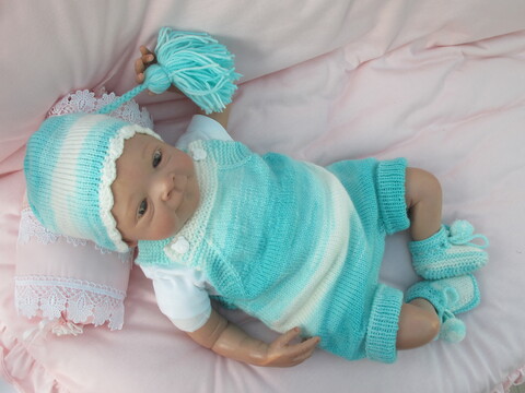 Strickanleitung für ein Set für Reborn Gr.50 Paulus