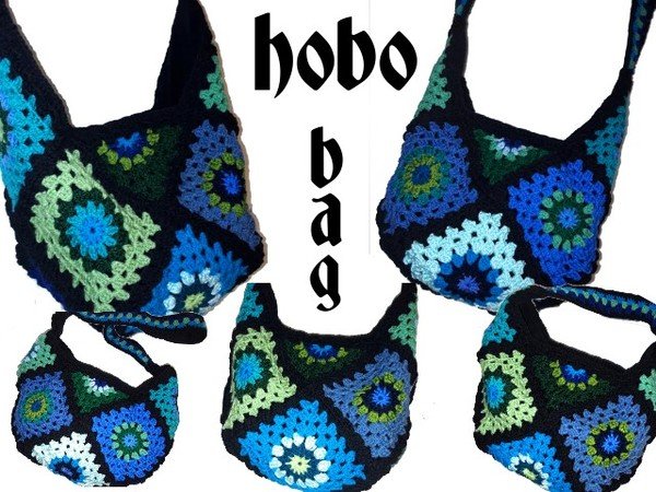 crochet Pattern *HoBo BaG GrannY SquarE* us-english bagpattern