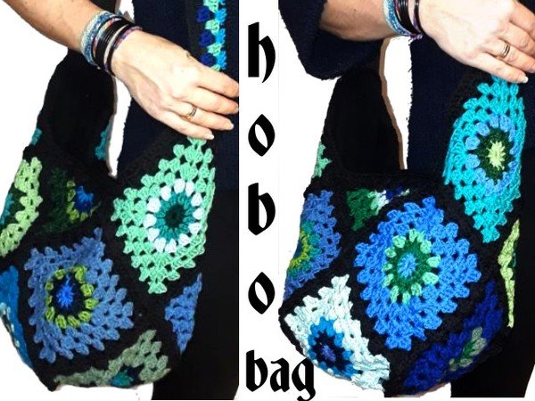 crochet Pattern *HoBo BaG GrannY SquarE* us-english bagpattern