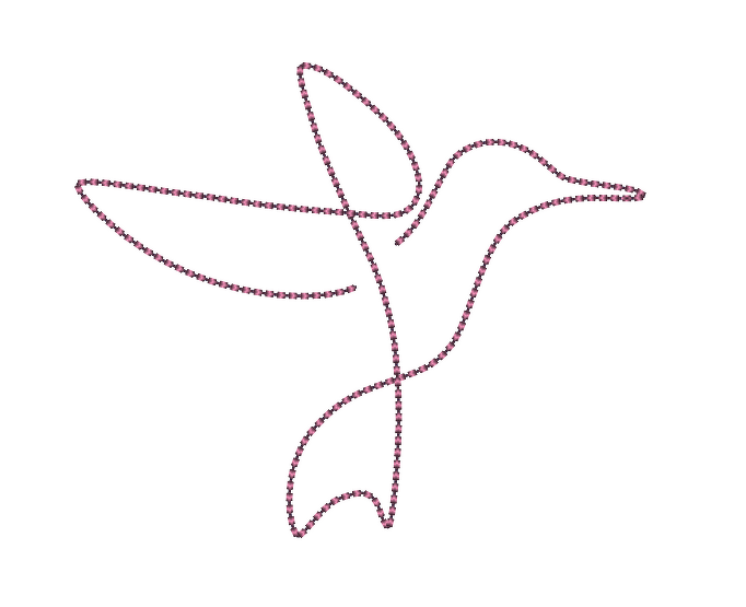 Stickdatei Vögel Set 4 Stück