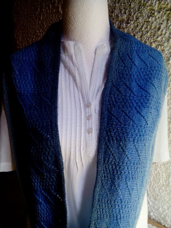 Strickanleitung Loop Blauer Traum