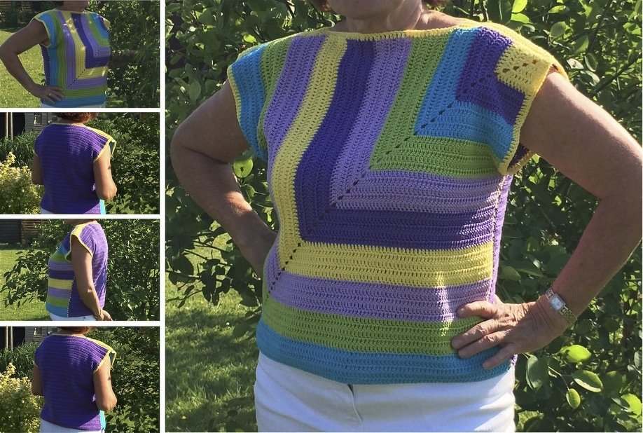 Häkelanleitung für Pullover "Farbmagie"