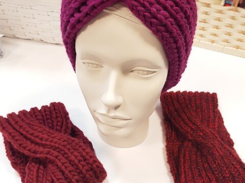 Strickanleitung für Twist - Stirnband mit Halbpatentmuster