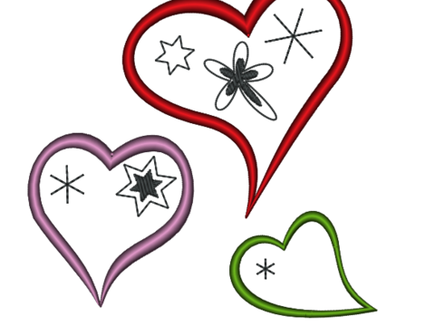 Stickdatei Freebie von Herzen 10er Rahmen