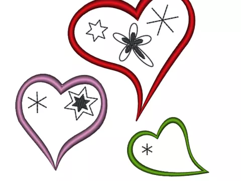 Stickdatei Freebie von Herzen 10er Rahmen