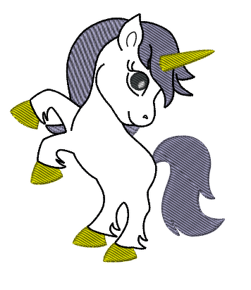 Stickdatei Einhorn 10er Rahmen - Bild 3