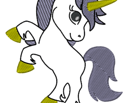 Stickdatei Einhorn 10er Rahmen
