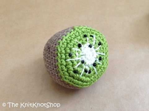 Häkelanleitung Obst Kiwi